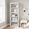 5-Shelf Bookcase, 67.4" Tall Wooden Bookshelf with Storage, Farmhouse Display Shelves for Home & Office - 3 of 4