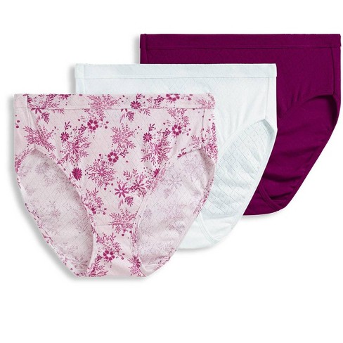 Jockey Women's Underwear Elance String Bikini - 3 Pack, Floral, 7