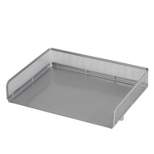 Mesh Stacking Letter Tray with Wide Side Opening Silver - Brightroom™