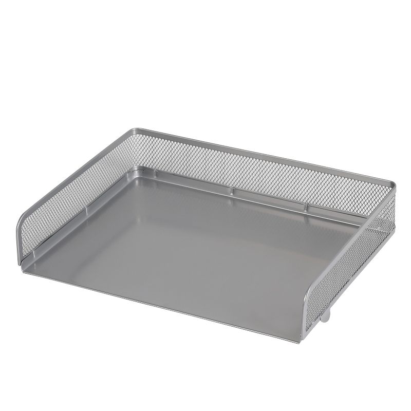 Mesh Stacking Letter Tray with Wide Side Opening Silver - Brightroom&#8482;, 1 of 4