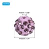 Unique Bargains Sparkling Disco Crystal Rhinestone Clay Beads DIY Craft Round Bead 0.4" 25 Pcs - 2 of 4