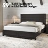 AMERLIFE 5 Pieces Farmhouse Bedroom Sets, Bed Frame, 54" W 6 Drawer Dresser, 47'' H 5 Drawer Dresser, Nightstand Set of 2 - 3 of 4