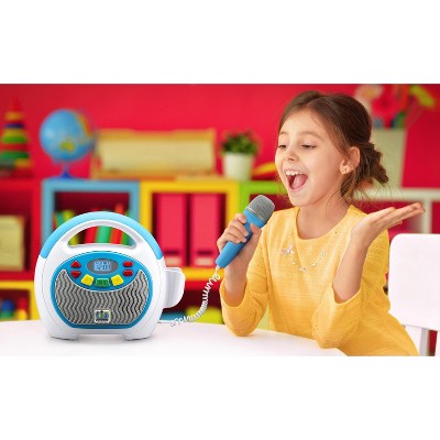 Kids Bluetooth Karaoke Player with Wired Microphone and 24 Songs