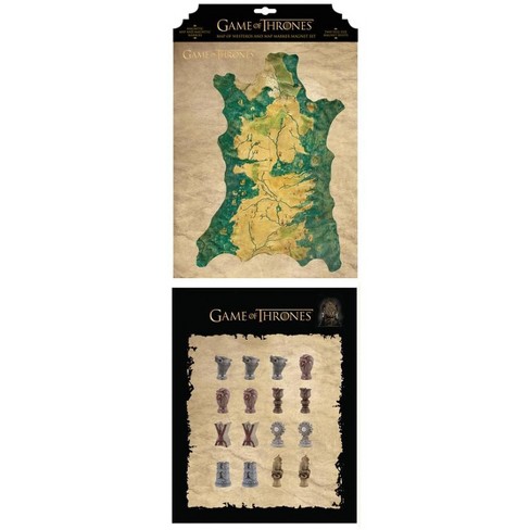 Dark Horse Comics Game Of Thrones Westeros Map And Markers Magnet Set Target