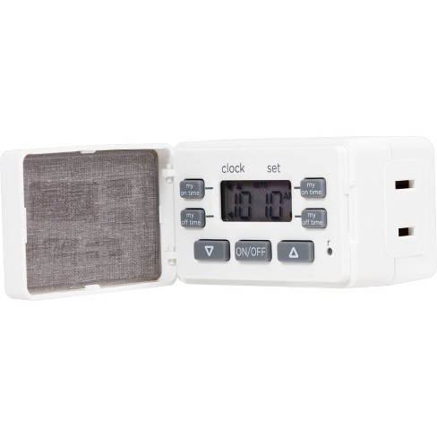 GE 24-Hour 1-Outlet Indoor Plug-In Mechanical Timer, White