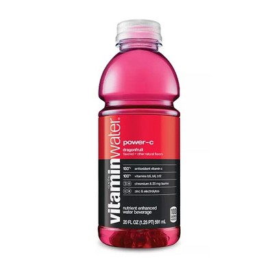 Vitamin Water Variety Pack - 20 Oz Water Bottles - Refresh, Focus, Power-C - Sport Drinks Variety Pack - Vitamin Water 12 Pack
