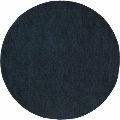 Hauteloom Brockton Solid Wool Dark Blue Area Rug