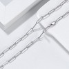Italian Paperclip Chain Necklace for Women Sterling Silver 22 Ginger Lyne Collection - 2 of 4
