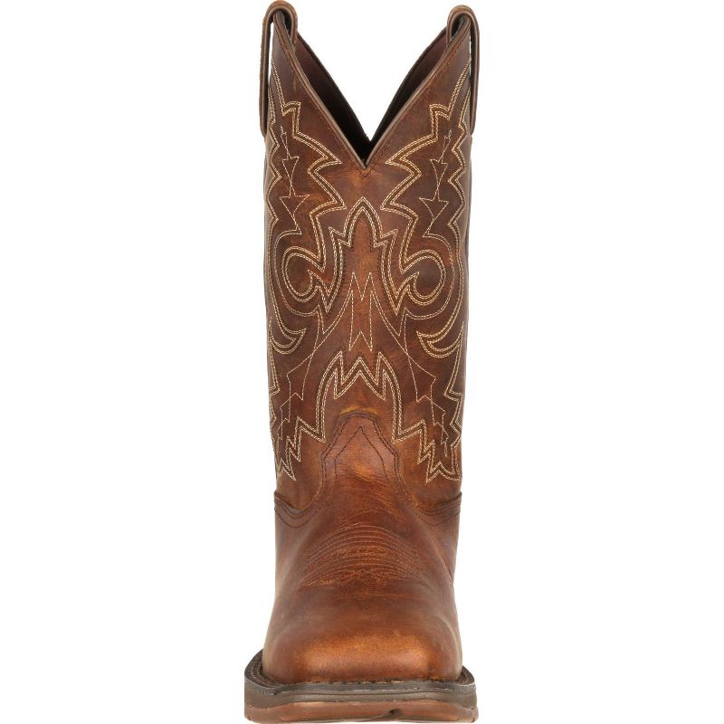 Men's Durango Pull-On Western Boot, DB4443, Brown, 3 of 8
