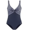 Women's Striped Tummy Control One Piece Swimsuit - LASCANA - 4 of 4