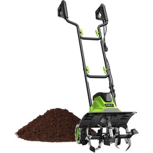 STEELITE 14-Inch Corded Electric Tiller, 10 Amp Powerful Garden Cultivator for Soil Preparation and Landscaping – Lightweight Durable - 1 of 4