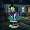 SEVOBAL Party Decorations Accessories 5.9FT Witch Crystal Ball Inflatable Halloween Decoration Halloween Outdoor Decoration, Green, 39.4"*35.4"*72" - 2 of 4