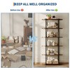 COZONY 71" Tall Industrial Wooden Bookshelf — 6-Tier Open Shelving Unit with Metal Frame for Home & Office Storage - 4 of 4