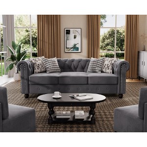 Velvet  for Living Room Furniture Sets-Morden Fort - 1 of 4