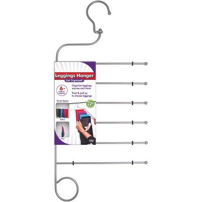 Jokari 6 in 1 Hanger, a Non Slip Space Saving Hanger for Leggings, Pants, Scarves and More