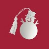 Slickblue Charming Snowman Ornament with White Tassel - Holiday Decoration for Christmas Tree and Winter Celebrations - 3 of 3