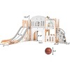 8-in-1 Toddler Indoor Playground with Slide: Baby Slide Playset for Toddlers Ages 1-3 Outdoor Play - 2 of 4