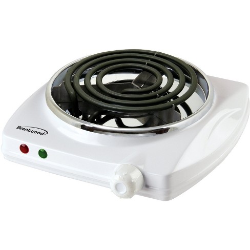 Brentwood Electric 1000w Single Burner (white) : Target