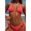 Moda Minx Scrunch 'Coral' Tie Side Bikini Bottoms - 4 of 4