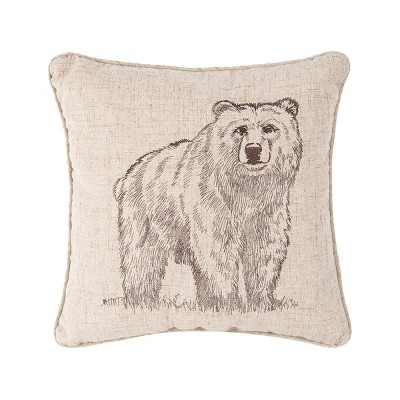 C&F Home 18" x 18" Forest Bear Pillow