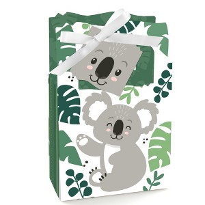 Big Dot of Happiness Koala Cutie - Bear Birthday Party and Baby Shower Favor Boxes - Set of 12 - 1 of 4