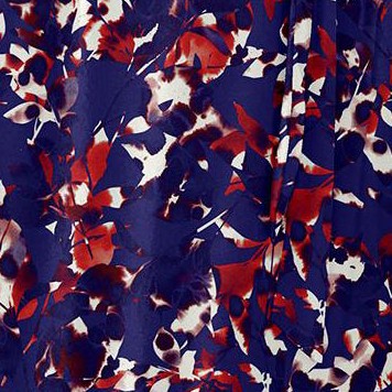 navy abstract print
