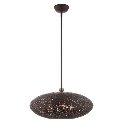 Livex Lighting Charlton 3 - Light Pendant in  Bronze