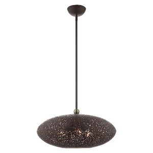 Livex Lighting Charlton 3 - Light Pendant in  Bronze - 1 of 1