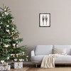 Stupell Industries Minimal Winter Snow Shoes Black Framed Floater Canvas Wall Art - 2 of 4