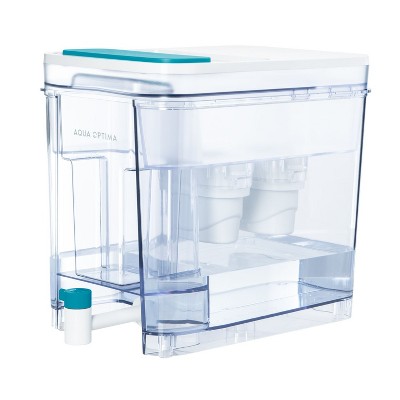 Perfect Pour XL 35-Cup Water Filter Dispenser, Reduces Microplastics, BPA Free, WQA Certified, Includes 6 Evolve+ Filters, Teal
