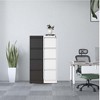 NicBex 4 Drawer/3 Drawer Metal Vertical File Cabinet with Lock,Narrow Rolling File Cabinets for Home Office Letter/Legal/A4/F4 - 2 of 4