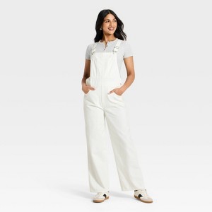 Women's Denim Chore Jumpsuit - Universal Thread™ White : Target