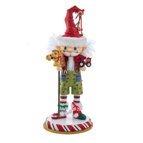 Kurt Adler 15-inch Hollywood Elf With Hobby Horse Nutcracker : Target