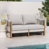 Nathan James Jagger Outdoor Loveseat Gray - 2 of 4
