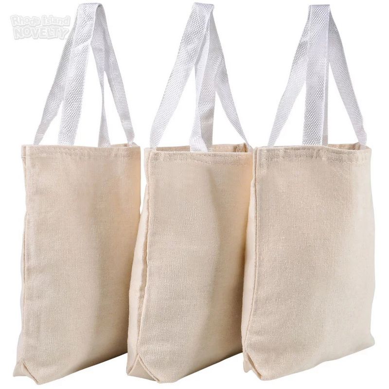 Rhode Island Novelty 8.75 Inch Canvas Tote Bags Set of 12, 4 of 6