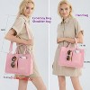 Tote Bag for Women With Compartments,Large Canvas Tote Women's Purse Crossbody Bags Work - 3 of 4