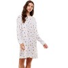 Emerson Road Womens Fuzzy Luxe Waffle Long-Sleeve Cuffed Sleepshirt - 3 of 4