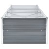 vidaXL Raised Garden Bed Galvanized Steel Outdoor Planter Gray - 4 of 4