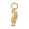 Black Bow Jewelry 14k Yellow Gold 2D Steer Pendant - 2 of 4