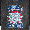 Men's - Teenage Mutant Ninja Turtles - Shells And Stripes Graphic Fleece Sweatshirt - 2 of 4