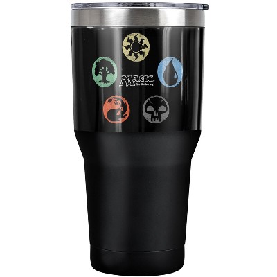 Magic The Gathering 5 Colors Steel Tumbler 30oz Coffee Travel Mug