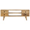 vidaXL TV Stand 43.3"x13.8"x15.7" Solid Wood Mango - 2 of 4