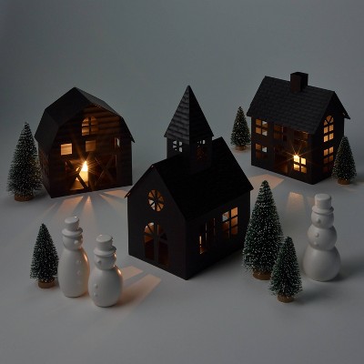 Metal Houses Village Kit Black - Wondershop™