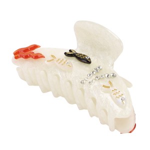 Unique Bargains Women's Elegant Fish Pattern Hair Clips Hairdo Clips 4.06"x1.81"x2.20" 1 Pc - 1 of 3