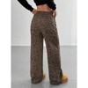 Clotth Women's Y2K Inspired High-Waisted Loose Wide-Leg Pants with Pockets, Streetwear Casual Straight-Leg Drawstring Sweatpants - 4 of 4