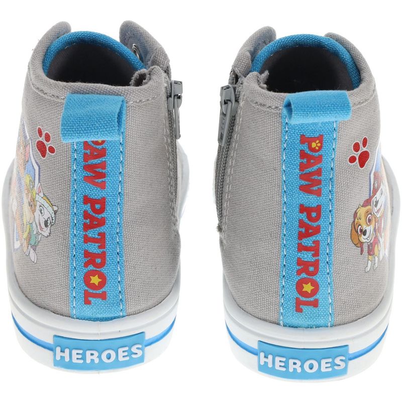 Paw Patrol Toddler Shoes,High Top Sneakers Zipper Closure,Toddler Size 6 to 11, 5 of 8