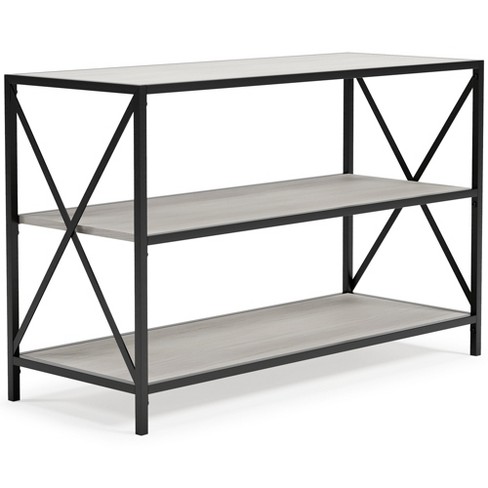 Signature Design by Ashley Casual Bayflynn Bookcase  White/Black - image 1 of 4