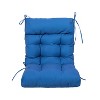 ARTPLAN All Weather Chair Outdoor Cushions of Adirondack Chair with High Back Wicker Tufted Pillow for Outdoor Furniture - 3 of 4