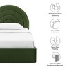 Modway Solana Arched Performance Velvet Twin Platform Bed - 2 of 4