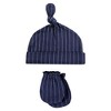 Hudson Baby Infant Boy Cotton Cap and Scratch Mitten Set, Handsome, 0-6 Months - 4 of 4